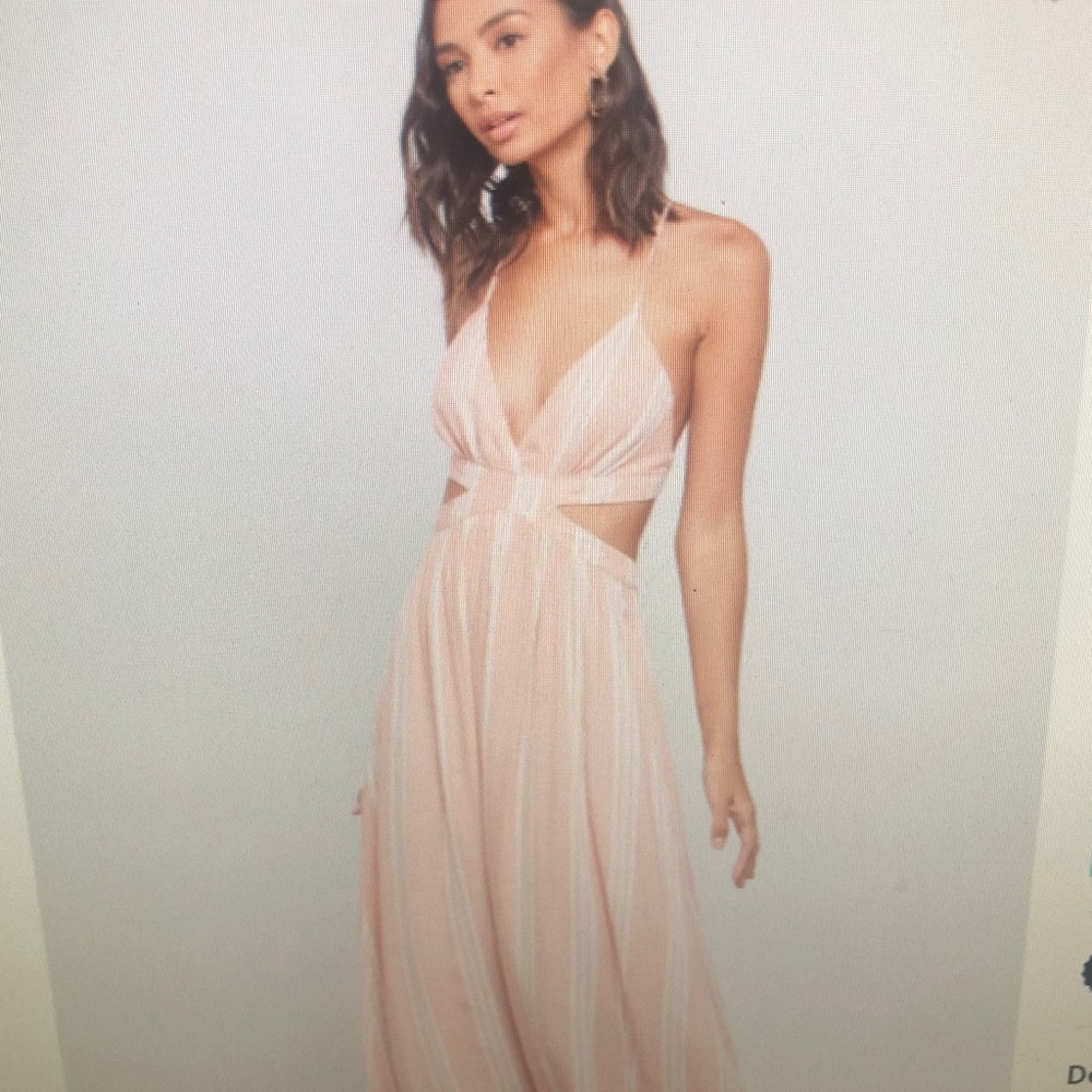 Forever 21 Pink & White Maxi in EUC